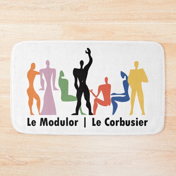 Item preview, Le Corbusier colourful gathering with text - Architecture designed and sold by SLGA-Designs.