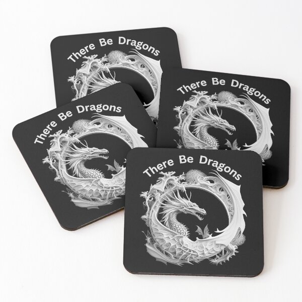 Item preview, There Be Dragons (design03) designed and sold by SteampunkMoai.