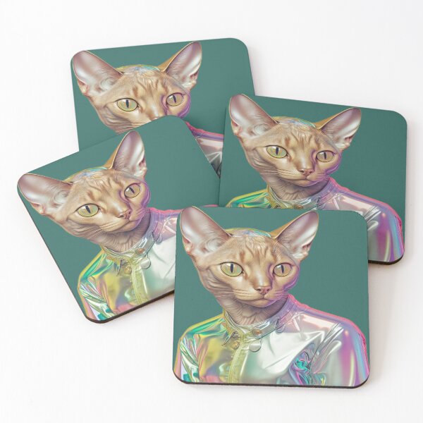 Item preview, Abyssinian Cat - Preppy Art Sticker designed and sold by Star_.