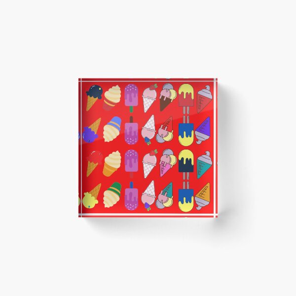 Item preview, Ice Cream Flavour Red Background designed and sold by DesignMore21.