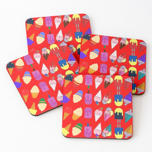 Item preview, Ice Cream Flavour Red Background designed and sold by DesignMore21.