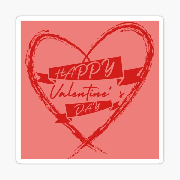 ADESIVI STICKERS ST665 san valentino letter