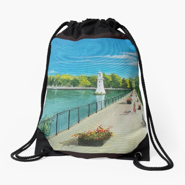 Roath Park, South Wales Drawstring Bag