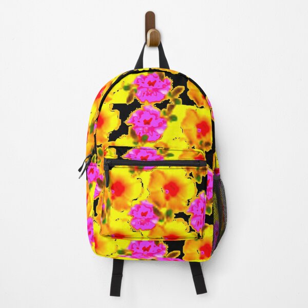 Item preview, YELLOW-PINK GARDEN ROSES ABSTRACT PATTERNS ART designed and sold by sharlesart.