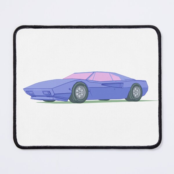 Item preview, Blue Vaporwave Sportscar designed and sold by Gravedrinker.