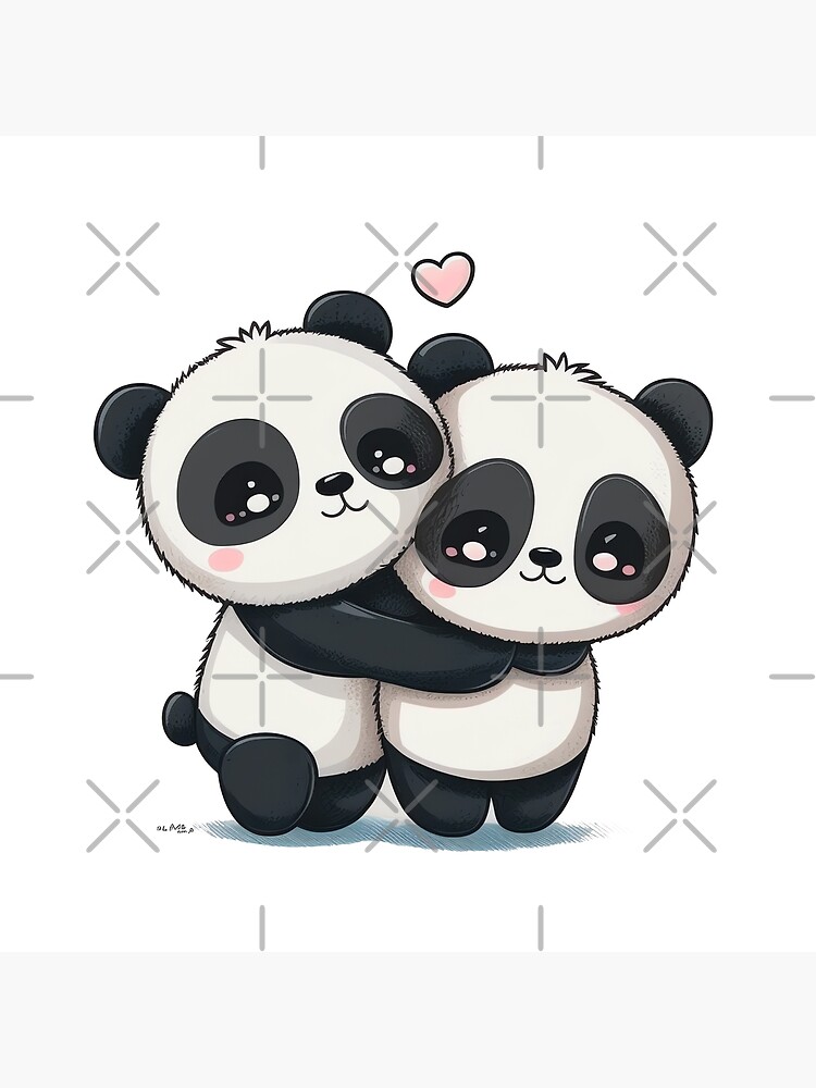 Portachiavi Panda Love Kawaii