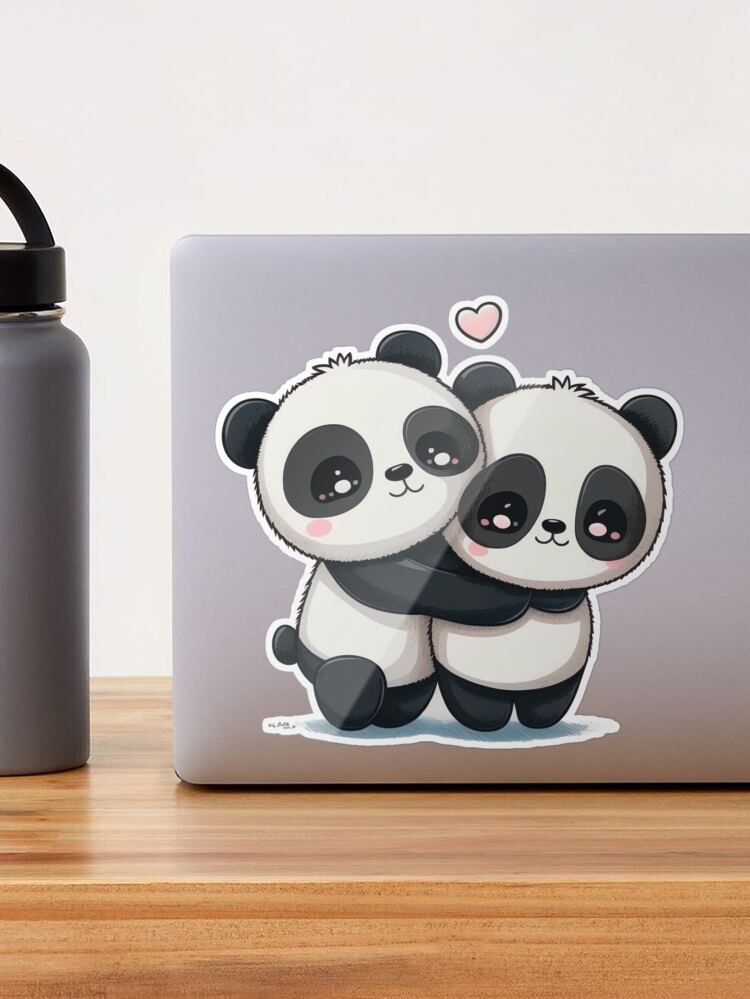 Kawaii cute chibi love panda Sticker by ChibiInstant