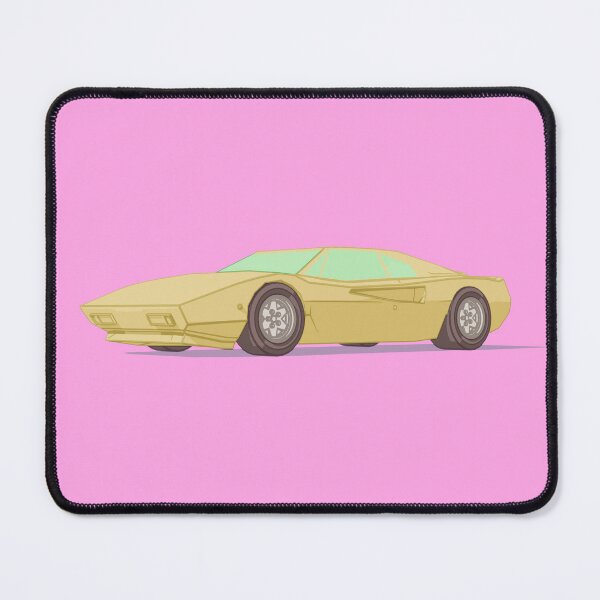 Item preview, Yellow Vaporwave Sportscar designed and sold by Gravedrinker.