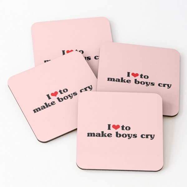 Item preview, I Love To Make Boys Cry Funny Red Heart Love Girls designed and sold by FirnandArt.