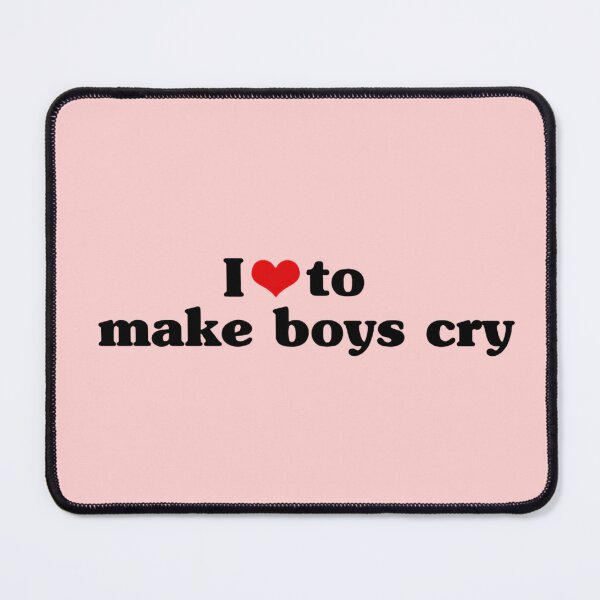 Item preview, I Love To Make Boys Cry Funny Red Heart Love Girls designed and sold by FirnandArt.