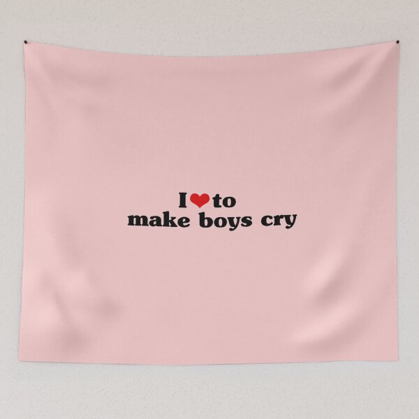 Item preview, I Love To Make Boys Cry Funny Red Heart Love Girls designed and sold by FirnandArt.