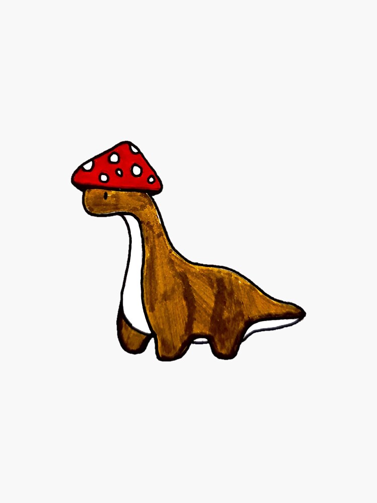 "Adorable Mushroom Dinosaur" Sticker for Sale by Becky19 Redbubble