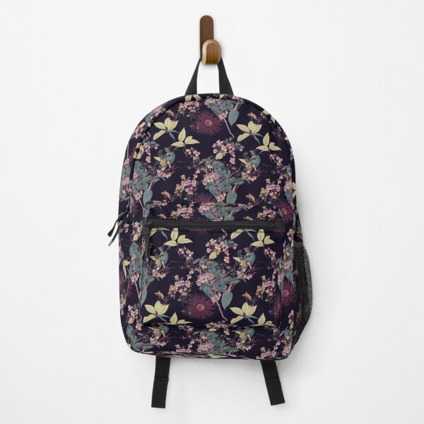 Item preview, Floral pattern on black background  designed and sold by YeKnot.