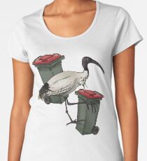 Lone Bin Chicken Premium Scoop T-Shirt