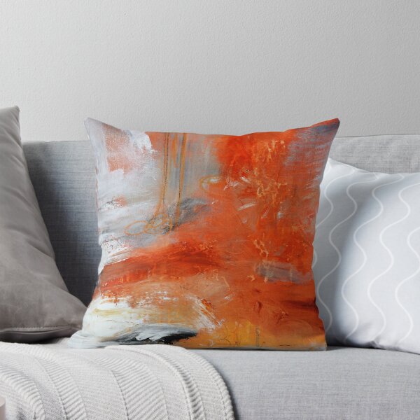 Aperçu de l'œuvre Impression abstraite rouge orange créée et vendue par AndradaArt.
