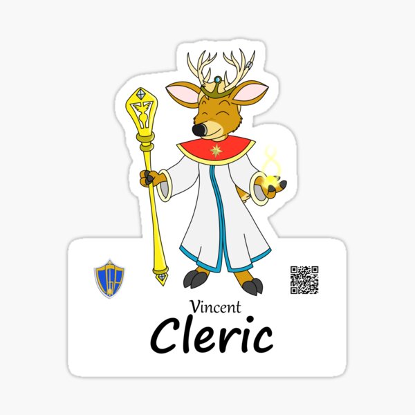 Vincent (CGA Cleric) Sticker