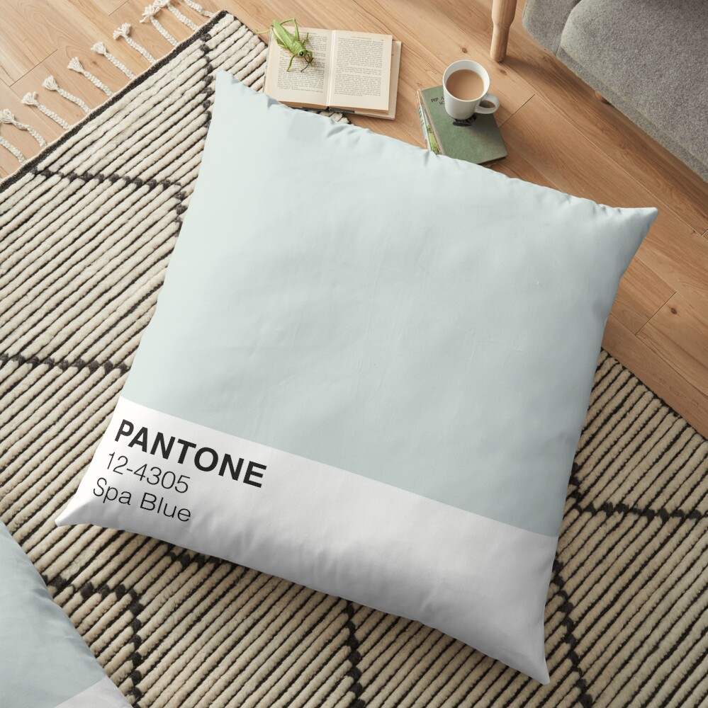 Spa Blue Pantone Floor Pillow
