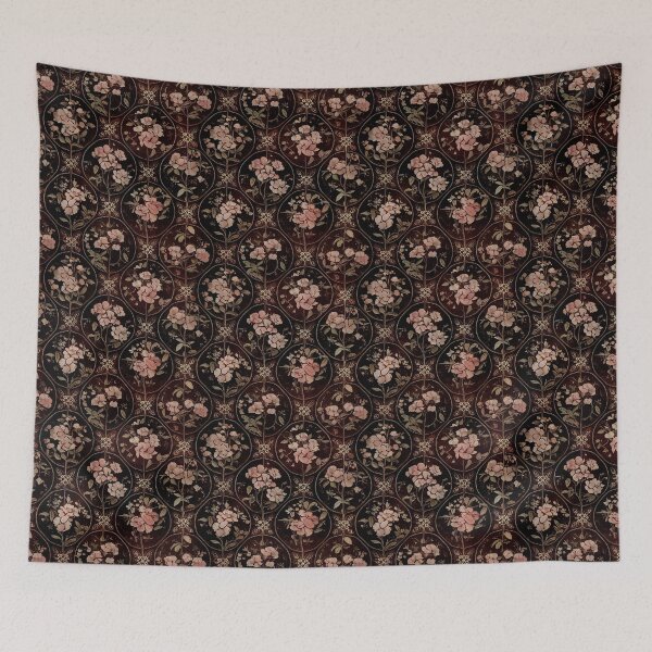 Item preview, Floral pattern in circles designed and sold by YeKnot.