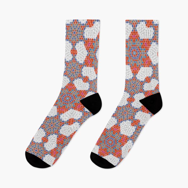 Item preview, Grey, Purple, Blue, Red and Cream Pattern  designed and sold by Nalwesya.