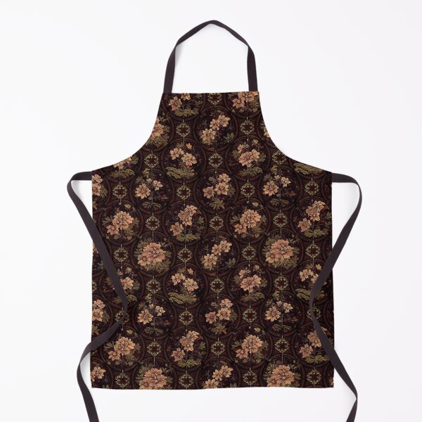 Item preview, Burgundy Floral pattern in circles designed and sold by YeKnot.