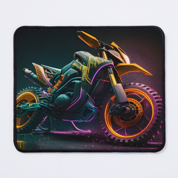 Item preview, Futuristic Cyberpunk Neon Dirt Bike designed and sold by beluxe.
