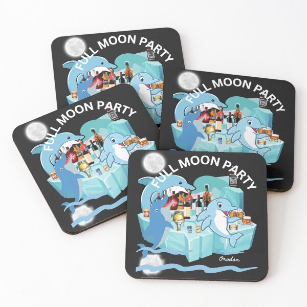 Item preview,  I LOVE DOLPHINS-FULL MOON PARTY dolphin style- "drink like a fish"originates from dolphinsand they ARE REAL PARTY ANIMALS,  Dolphins are natures mystery,-animal lovers nature lovers designed and sold by IORODAN.