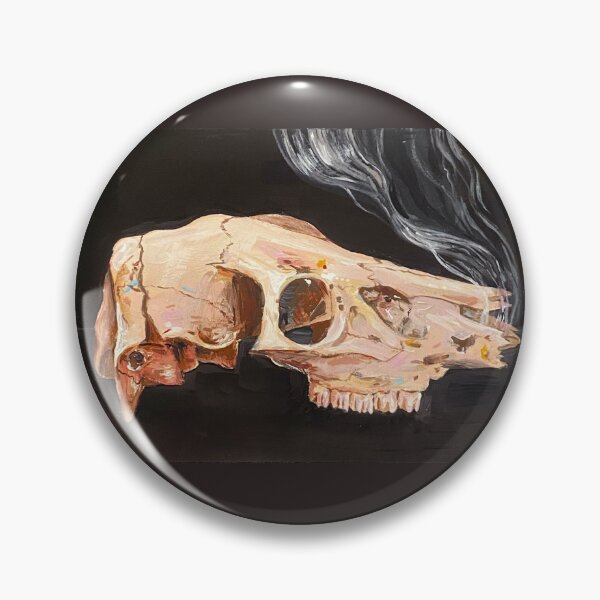 Item preview, Cervidae (Deer) Skull Acrylic Painting designed and sold by HiyaGaia.