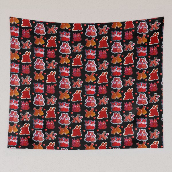 Item preview, Red Rabbits  designed and sold by sweetiejojo.