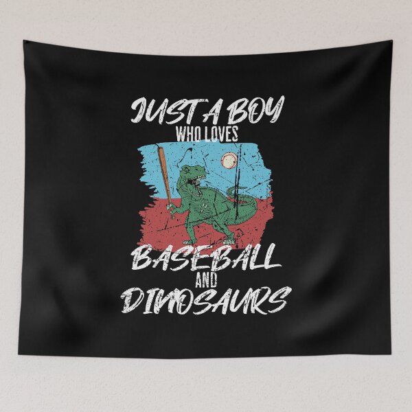 Item preview, Baseball Player Dinosaur Fan designed and sold by Betsytiptoe.