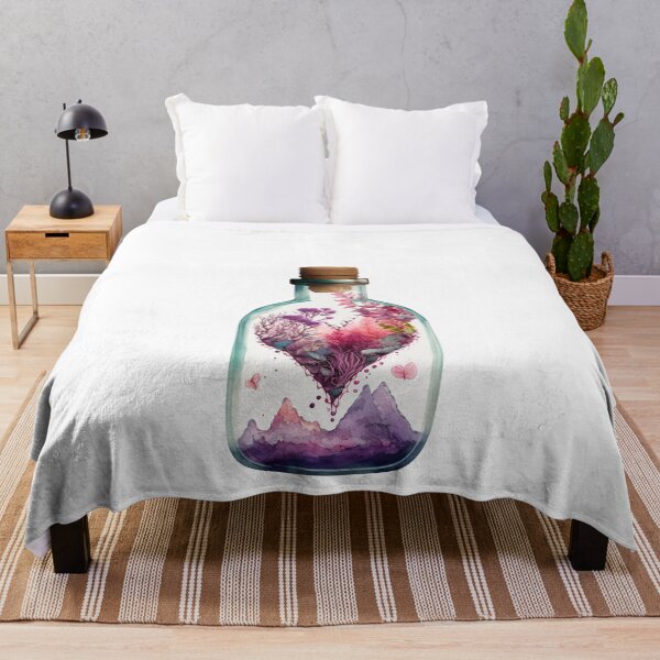 Item preview, Purple Heart In Bottle Heart Mother designed and sold by EbnerPrints.