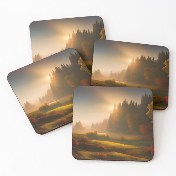 Item preview, Autumn Landscape in the Golden Hour designed and sold by DreamyEscapism.