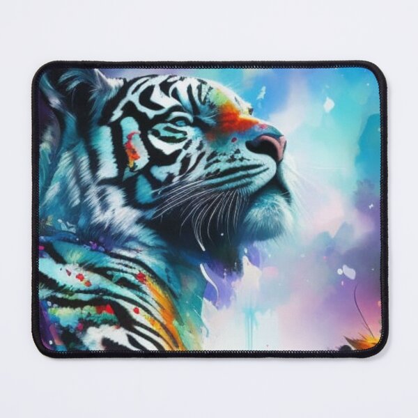 Item preview, Solitary White Tiger | Rare Bengal Tiger | Endangered Predator designed and sold by Verdant Rose Studio.
