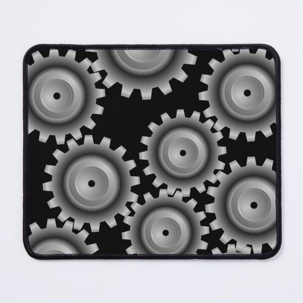 Item preview, Gray Gears Pattern designed and sold by BartholGraphics.