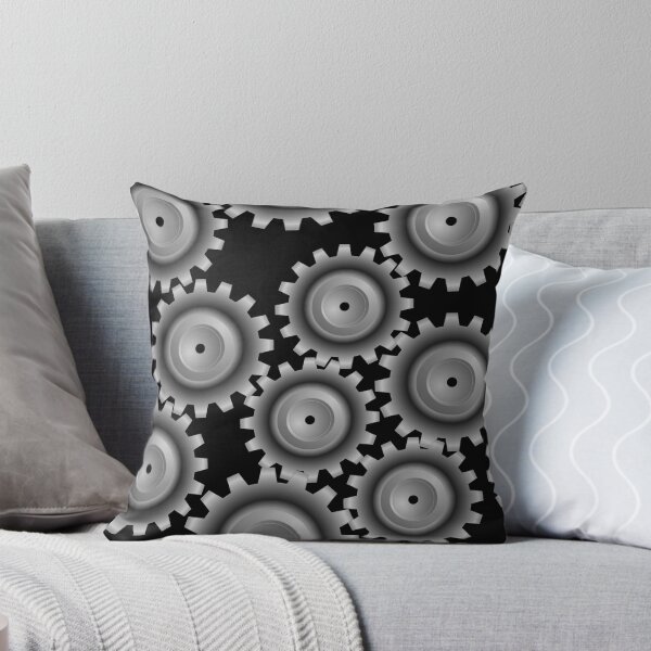 Item preview, Gray Gears Pattern designed and sold by BartholGraphics.