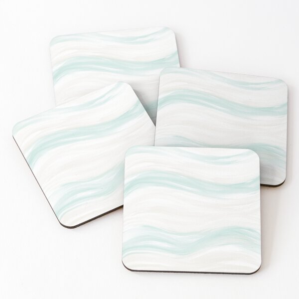 Item preview, Beach Beige and Aqua Digital Oil Brush Design  designed and sold by melissa-abbott.