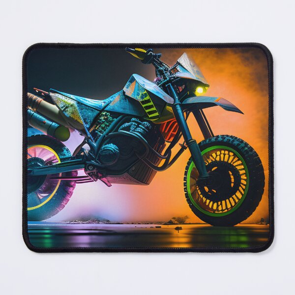 Item preview, Futuristic Cyberpunk Neon Dirt Bike designed and sold by beluxe.