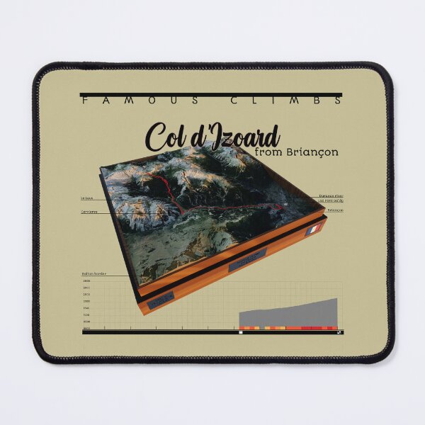 Item preview, FAMOUS CLIMBS - Col d'Izoard - from Briançon designed and sold by André Cremers.