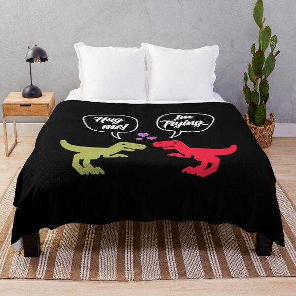 Item preview, T-Rex Dinosaur Couple Hug Me - Valentine's Day Funny Gift designed and sold by DiogoCalheiros.