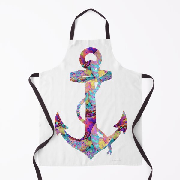 Item preview, Colorful Enchanted Anchor Art Nautical Boating Artwork designed and sold by Sharon Cummings Art.