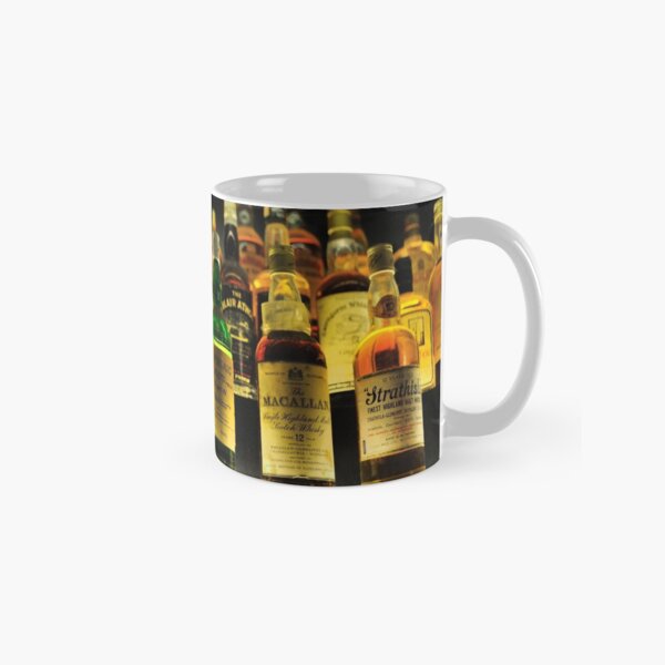 Collection of Whisky Bottles Classic Mug