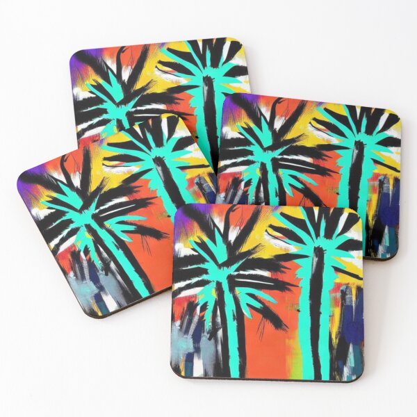 Item preview, Street Palms Aqua designed and sold by itzbart.