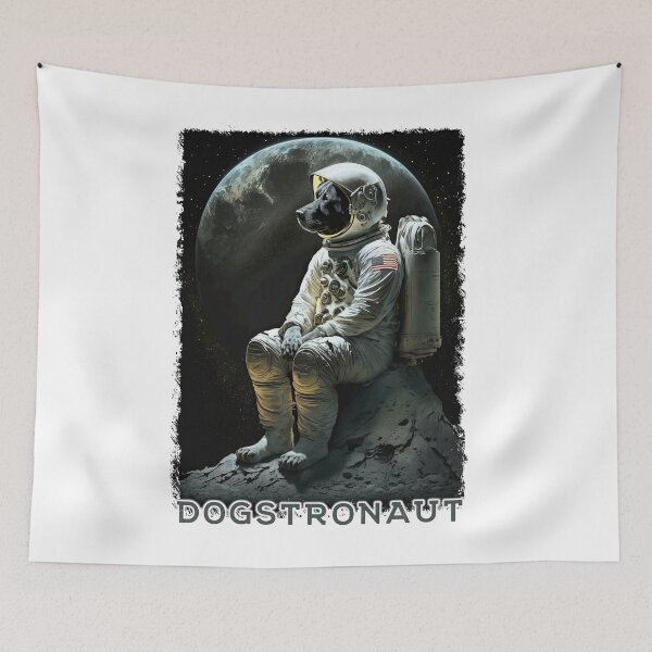 Item preview, Dogstronaut, Cool Quirky and Cute Dog Astronaut Design designed and sold by Proverbial Wisdom Design.
