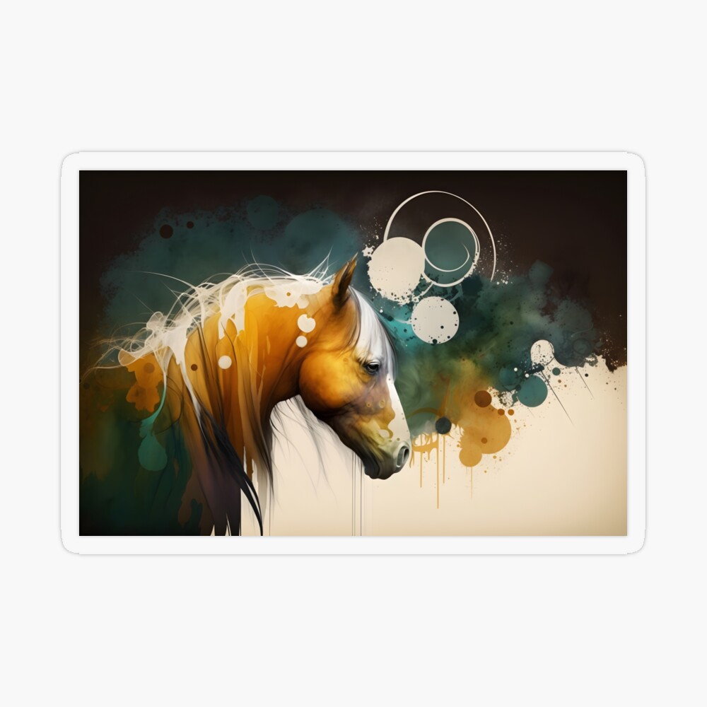 Warrior Riding Horse In Watercolor T-shirt Design Vector Download