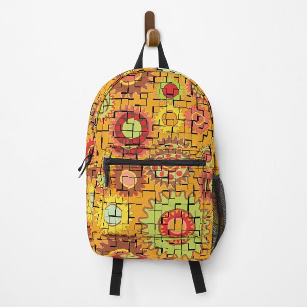 Item preview, Broken Tiled Gears Warm Colors Pattern designed and sold by BartholGraphics.