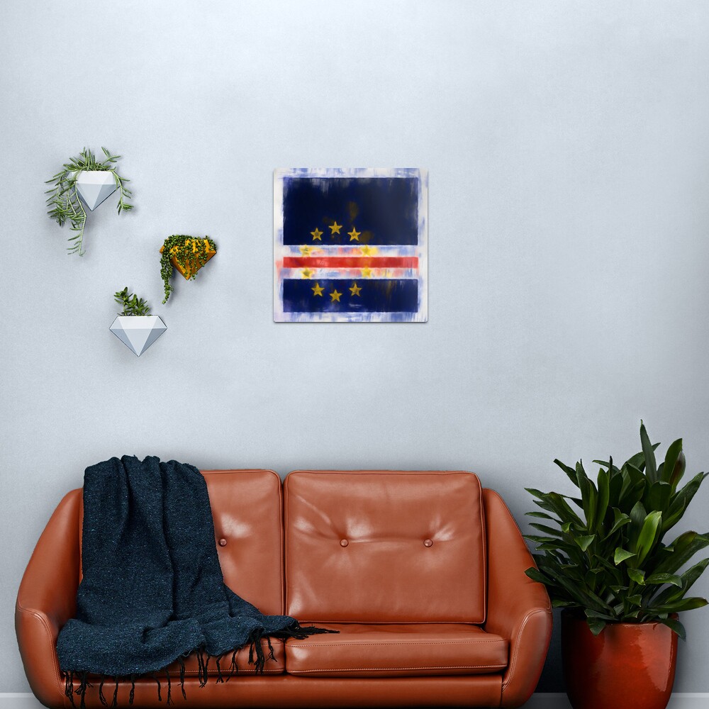 Cape Verde Flag Reworked No. 2, Series 1 Metal Print