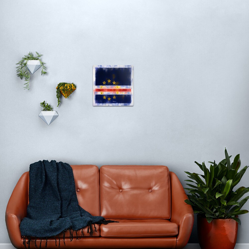Cape Verde Flag Reworked No. 2, Series 1 Metal Print