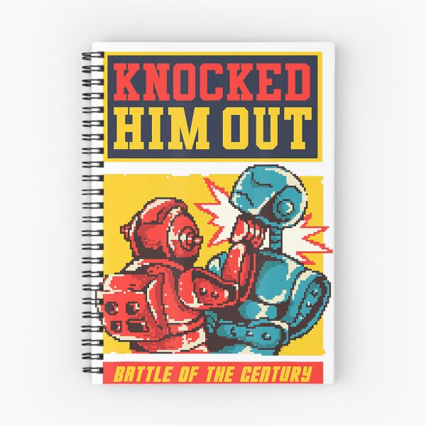 Item preview, Vintage 8 bit Art Rockem Fighting Kids Robot Toys Sockem designed and sold by pistolmuheuao.