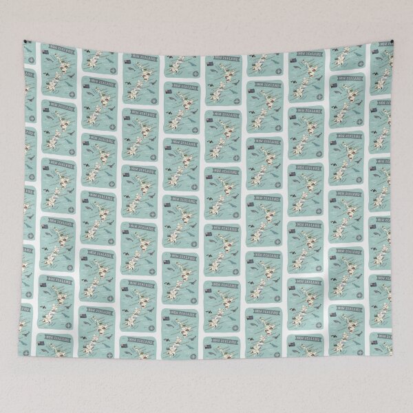 Item preview, Map of New Zealand designed and sold by Those Pencil Shavings.