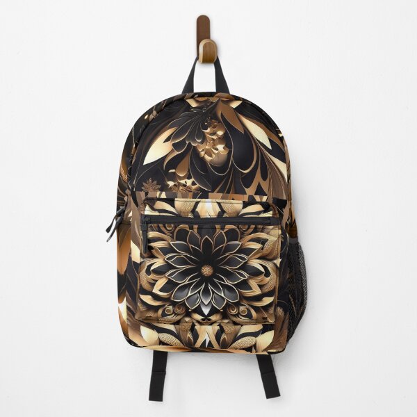 Item preview, Premium Golden Abstract Floral Art designed and sold by SyanArt.
