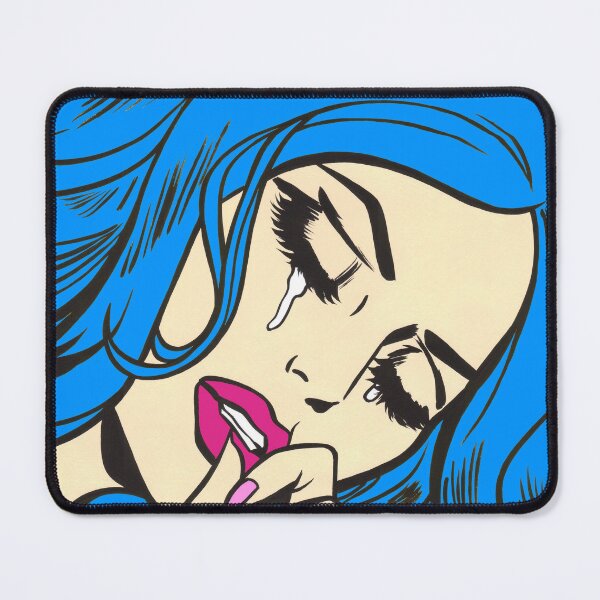 Item preview, Blue Hair Crying Comic Girl designed and sold by turddemon.